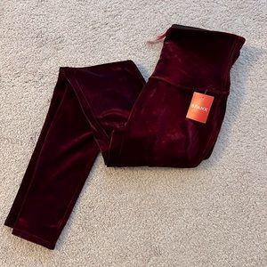 SPANX Red Velvet Leggings